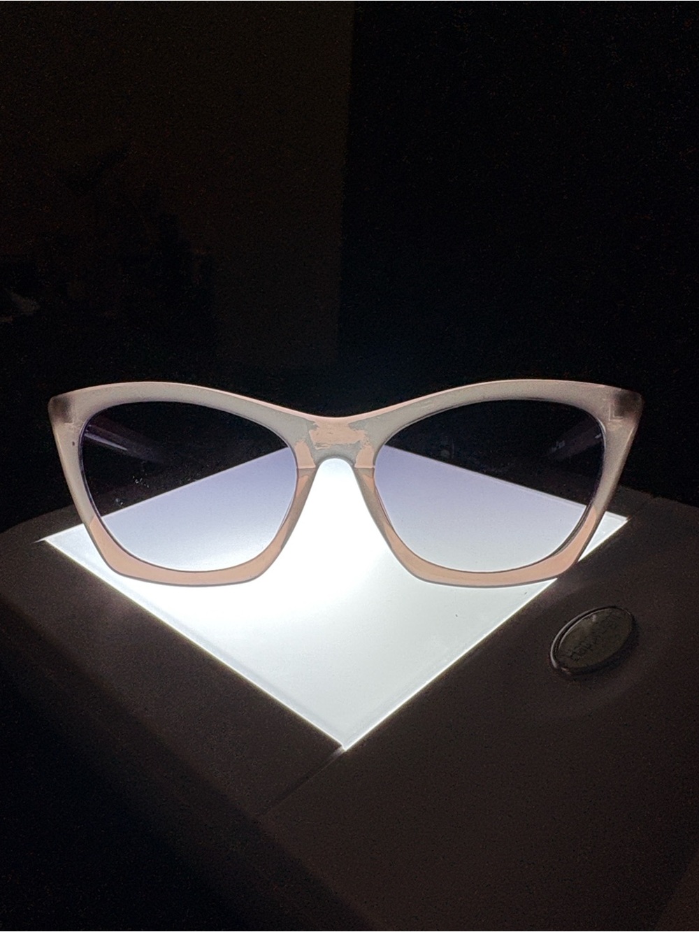 A.J. Morgan Pink Cat-Eye Sunglasses with Gradient Lenses